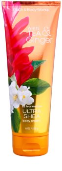 Bath & Body Works White Tea & Ginger crema corporal para mujer 226 g con manteca de karité