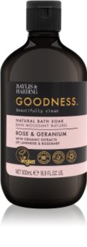 Baylis & Harding Goodness Rose & Geranium Badschaum mit Blumenduft