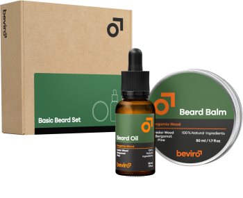 Beviro Bergamia Wood σετ δώρου (για γενειάδα) για άντρες