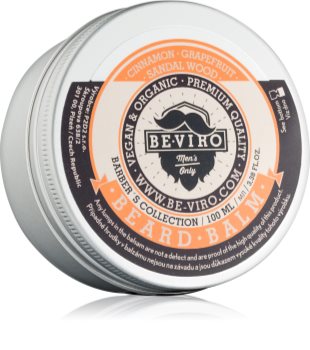 Beviro Men's Only Grapefruit, Cinnamon, Sandal Wood Beard Balm