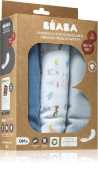 Beaba Cotton Muslin Cloths manta para enrolar bebé