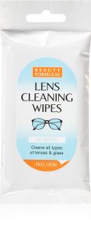 Beauty Formulas Lens Cleaning lingettes nettoyantes pour lunettes
