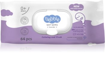 Bebble Wet Wipes Lavender Servetėlės kūdikiams su levandomis