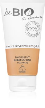 beBIO African Pepper & Almond drėkinamasis rankų kremas