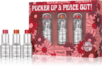 Benefit Pucker Up & Peace Out! Lip Balm Trio ajakápoló készlet