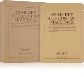 Benton Snail Bee masque tissu soin complet à l'extrait de bave d'escargot