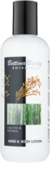 Bettina Barty Botanical Rice Milk & Bamboo loção corporal e para mãos com efeito hidratante