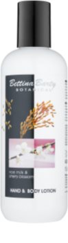 Bettina Barty Botanical Rise Milk & Cherry Blossom loción para manos y cuerpo con efecto humectante