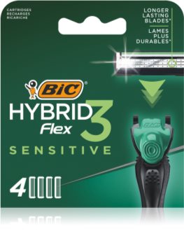 BIC FLEX3 Hybrid Sensitive ανταλλακτικές λεπίδες 4 τεμάχια
