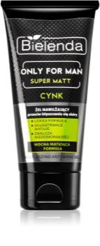 Bielenda Only for Men Super Mat hydratační gel proti lesknutí pleti a rozšířeným pórům