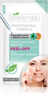 Bielenda Professional Formula Peel-off Gelgesichtsmaske zur Porenverfeinerung und für ein mattes Aussehen der Haut