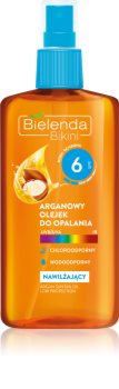 Bielenda Bikini Argan Oil óleo bronzeador em cápsulas SPF 6