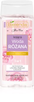 Bielenda Rose Care acqua di rose detergente lenitiva 3 in 1