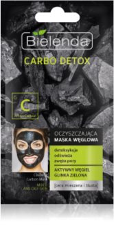 Bielenda Carbo Detox Active Carbon masque purifiant au charbon actif pour peaux grasses et mixtes