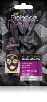 Bielenda Carbo Detox Active Carbon maschera detergente al carbone attivo per pelli mature