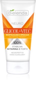 Bielenda Neuro Glicol + Vit. C exfoliante de limpeza para pele com imperfeições