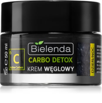 Bielenda Carbo Detox Active Carbon cremă hidratată și matifiantă cu cărbune