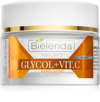 Bielenda Neuro Glicol + Vit. C krema za noć s piling učinkom