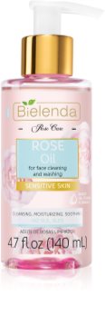 Bielenda Rose Care huile nettoyante à la rose peaux sensibles