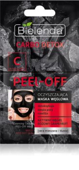 Bielenda Carbo Detox Active Carbon mască facială de acoperire cu cărbune activ pentru ten gras și mixt