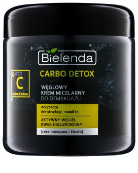 Bielenda Carbo Detox Active Carbon oczyszczący krem micelarny z węglem aktywowanym do skóry tłustej i mieszanej