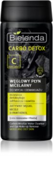 Bielenda Carbo Detox Active Carbon apă de curățare micelară cu cărbune activ pentru fata si ochi pentru ten gras și mixt