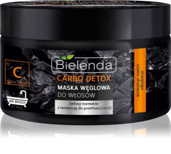 Bielenda Carbo Detox Active Carbon máscara de cabelo com carvão ativo