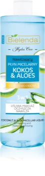 Bielenda Hydra Care Coconut & Aloe água miceral desmaquilhante para pele seca desidratada