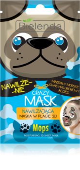 Bielenda Crazy Mask Pug hidratantna maska 3D