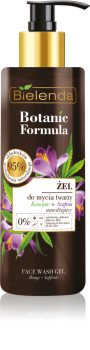 Bielenda Botanic Formula Hemp + Saffron измиващ гел за лице с хидратиращ ефект