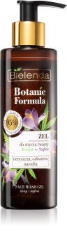 Bielenda Botanic Formula Hemp + Saffron gel lavant visage pour un effet naturel