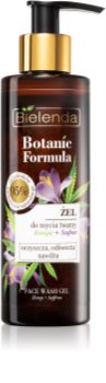 Bielenda Botanic Formula Hemp + Saffron mycí gel na obličej s hydratačním účinkem