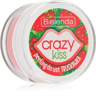 Bielenda Crazy Kiss Strawberry Zuckerpeeling für zarte Haut für Lippen
