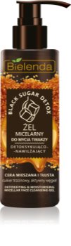 Bielenda Black Sugar Detox gel micellare detergente effetto idratante