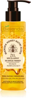 Bielenda Manuka Honey gel micellaire nettoyant pour apaiser la peau