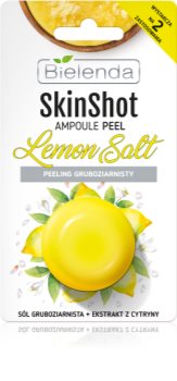 Bielenda Skin Shot Lemon Salt peeling a grana grossa per il viso
