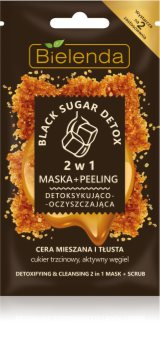 Bielenda Black Sugar Detox detoksikacijska maska i mikro piling 2 u 1