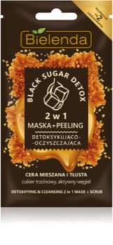 Bielenda Black Sugar Detox detoxikační maska a mikro peeling 2 v 1