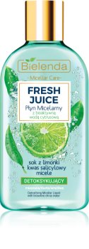 Bielenda Fresh Juice Lime мицеларна вода за смесена към чувствителна кожа