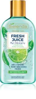 Bielenda Fresh Juice Lime eau micellaire pour peaux mixtes et sensibles