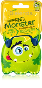 Bielenda Monster озаряваща платнена маска 3D
