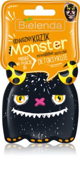 Bielenda Monster masque en tissu détoxifiant 3D