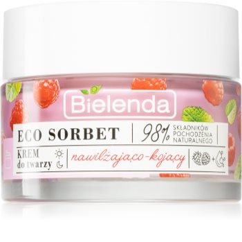 Bielenda Eco Sorbet Raspberry crème hydratante et apaisante visage