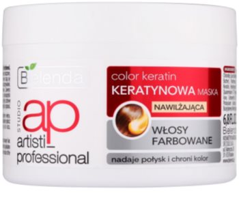Bielenda Artisti Professional Color Keratin maseczka nawilżająca do włosów farbowanych