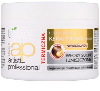 Bielenda Artisti Professional Repair Keratin máscara regeneradora e hidratante para cabelo seco a danificado