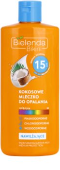 Bielenda Bikini Coconut hidratantno mlijeko za sunčanje SPF 15