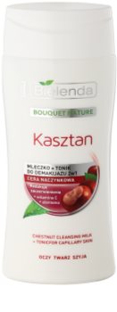 Bielenda Chestnut Leite de limpeza + Tónico Facial 2 em 1
