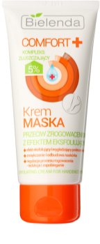 Bielenda Comfort+ κρεμώδης μάσκα με επίδραση της απολέπισης για ροζιασμένο δέρμα στις πατούσες