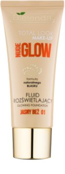Bielenda Total Look Make-up Nude Glow aufhellendes Make up-Fluid