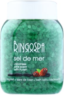 BingoSpa Japanese Pine Scent & Pu-erh mořská sůl do koupele